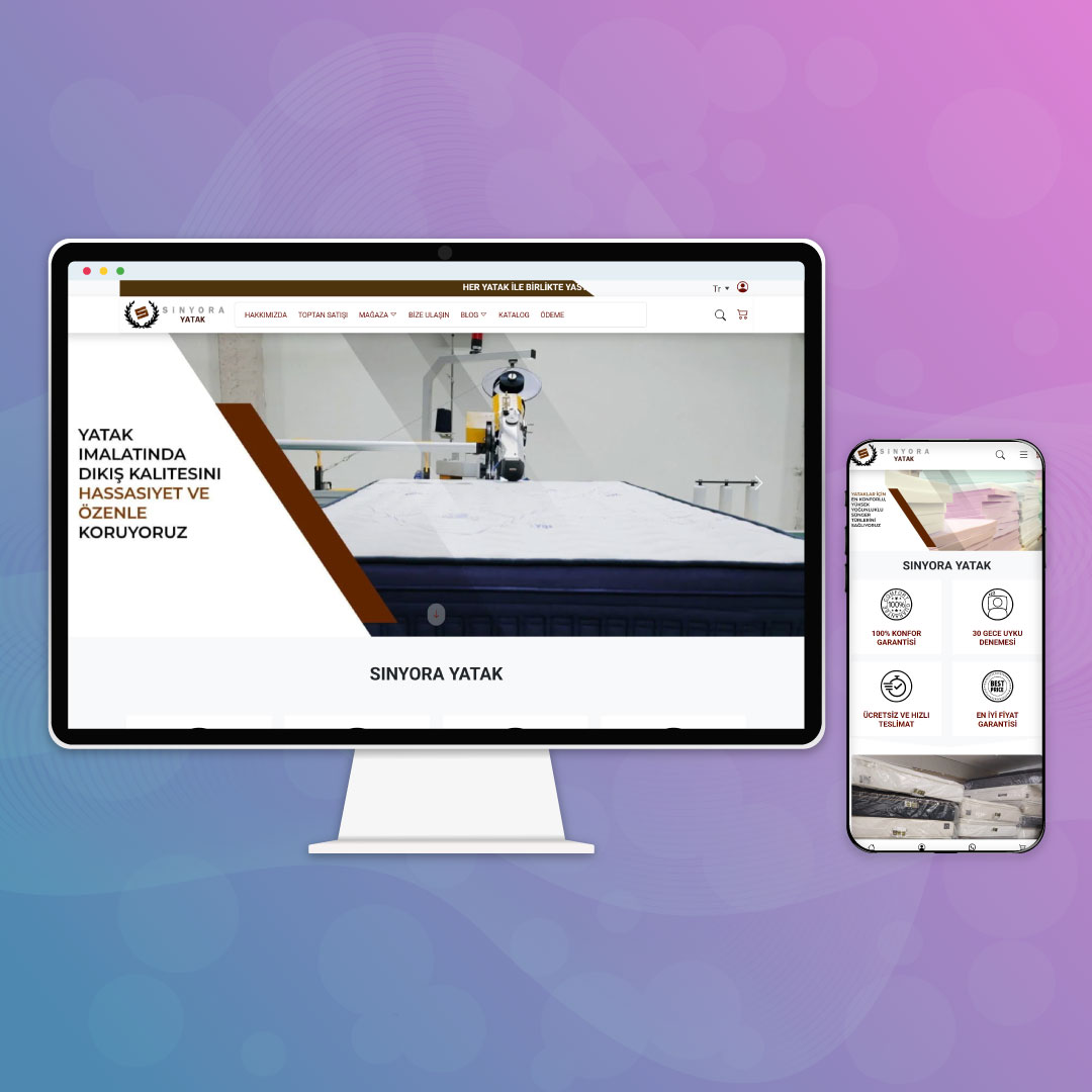 SINYORA YATAK Website